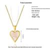 Heart Series 18K Gold-Plated Titanium Steel Necklace - Elegant, Colorfast, Simple & Chic Clavicle Chain