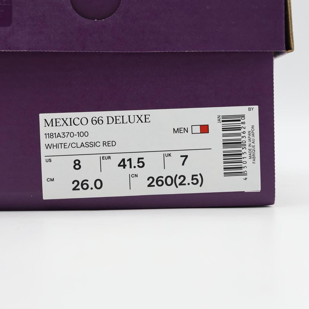 1181A370-100 Onitsuka Tiger NIPPON MADE Mexico 66 Deluxe White Red (Men's)