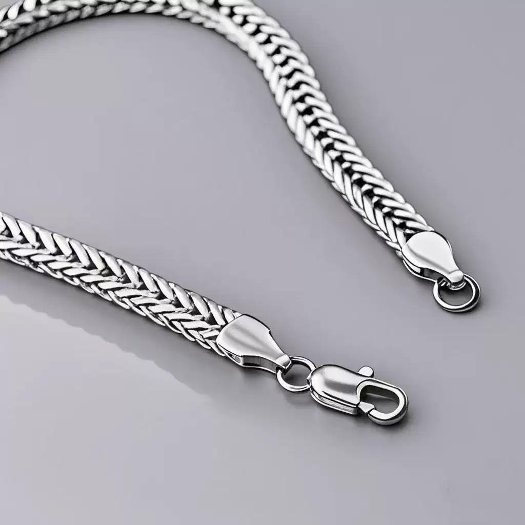 

Популярное 20-дюймовое ожерелье «Драконья кость» - Медь с золотым и серебряным покрытием 6 мм