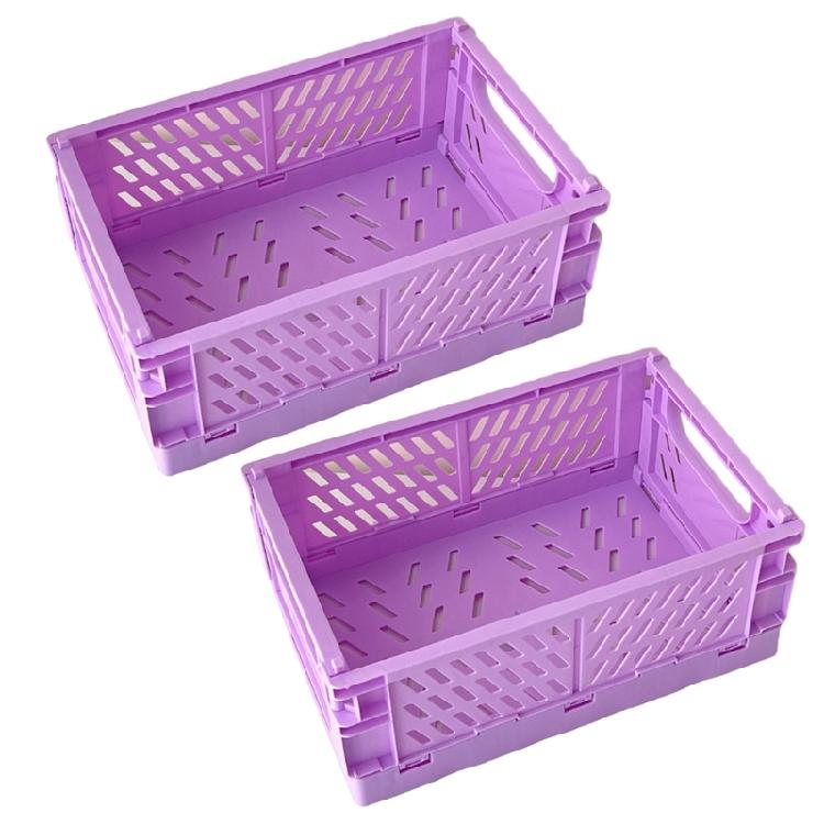 Mini Fodable Storage Baskets Collapsible Storage Baskets, Plastic Storage Box