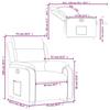 VidaXL Recliner, Relaxation Chair with Backrest, Seat with Armrests, TV Armchair for Living Room, 3204989