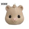 Easy to Install Bird Feeder Alternative Mouse Head Squirrel Feeder, Funny Animal Face Outdoor Playful Garden Accessory Hanging Wildlife Feeding