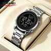 SKMEI Luxury Man Stainless Steel Electronic Sports Digital Mens Wristwatches Waterproof Watch for Men Clock Reloj Masculino 1611
