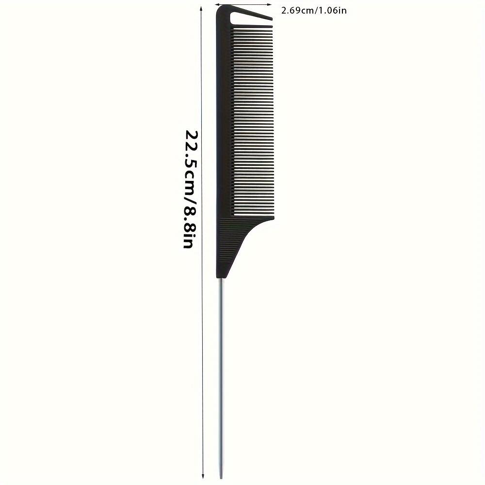 

Multicolor Professional Pointed Tail Hair Comb Anti-Static Dyeing Brush Barber Steel Needle Comb Salon Hairstylist Accessories