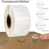 500 Stück Kristallklar Transparent 2,5" Runde PVC-Aufkleber, Umschlag-Siegel und Einzelhandelsverpackung Klare Siegel-Etiketten