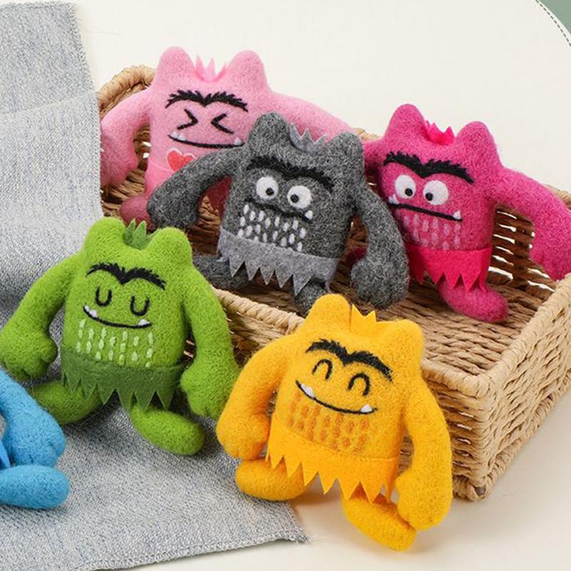 Wool Felting Kit Needle Felting Beginner Kit Needlework Embroidery Cute Craft Supply For Girl Sewing Kids Boy Home Decoration