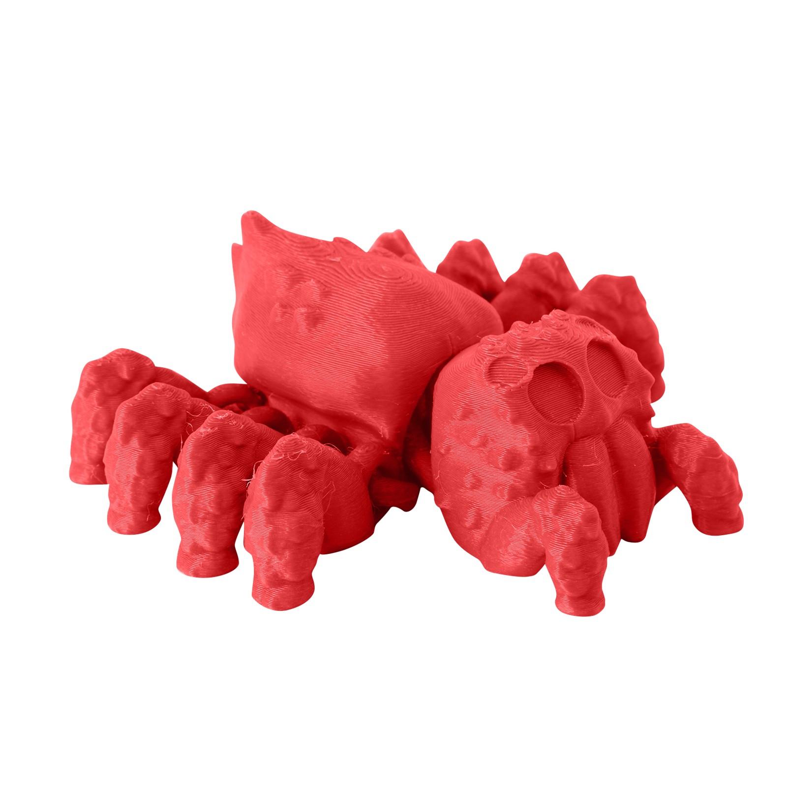 

3D печать паука 3D печать подвижных пауков игрушки для взрослых и детей паук украшения игрушки One Size красный