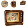 Christmas Scene Music Box Gift Xmas Ornament for Bedroom Indoor Dining Table Reindeer
