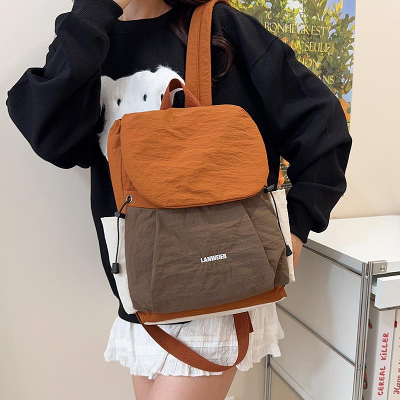 Schoolbag Travel Backpack New Women's Large Capacity Leisure Light Going Out Commuter Leisure Bag Computer Bag