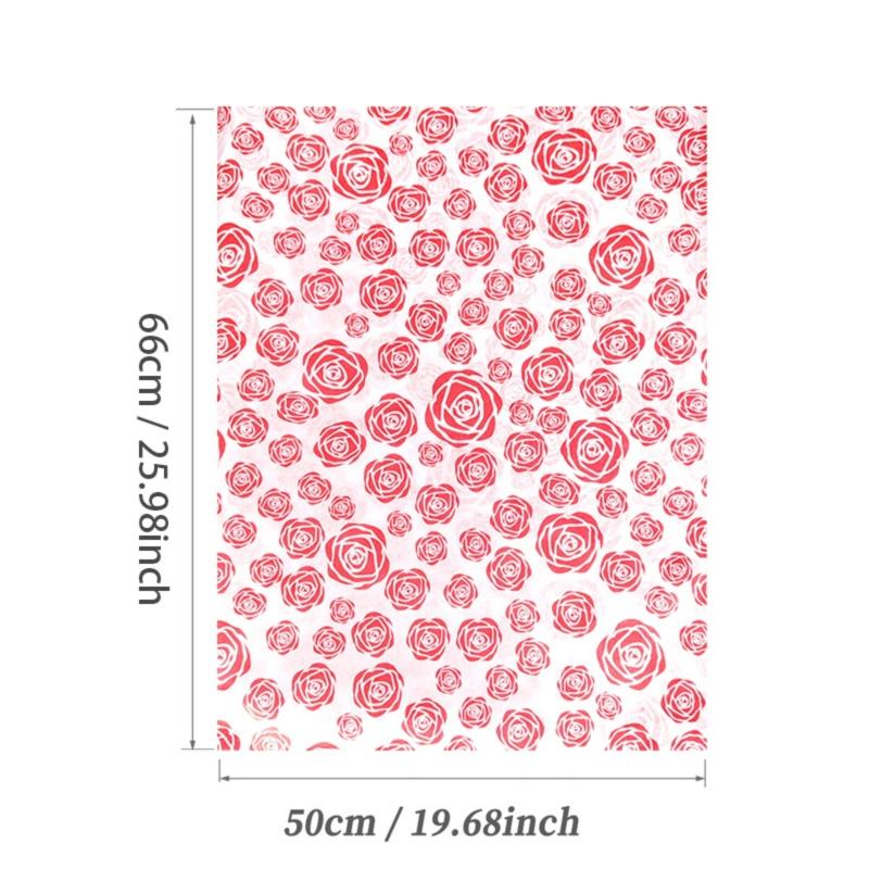 10 Sheets Festive Party Wedding Diy Gift Packing Supplies Love Type Tissue Paper Flower 50X66Cm Gift Packaging Home Decoration