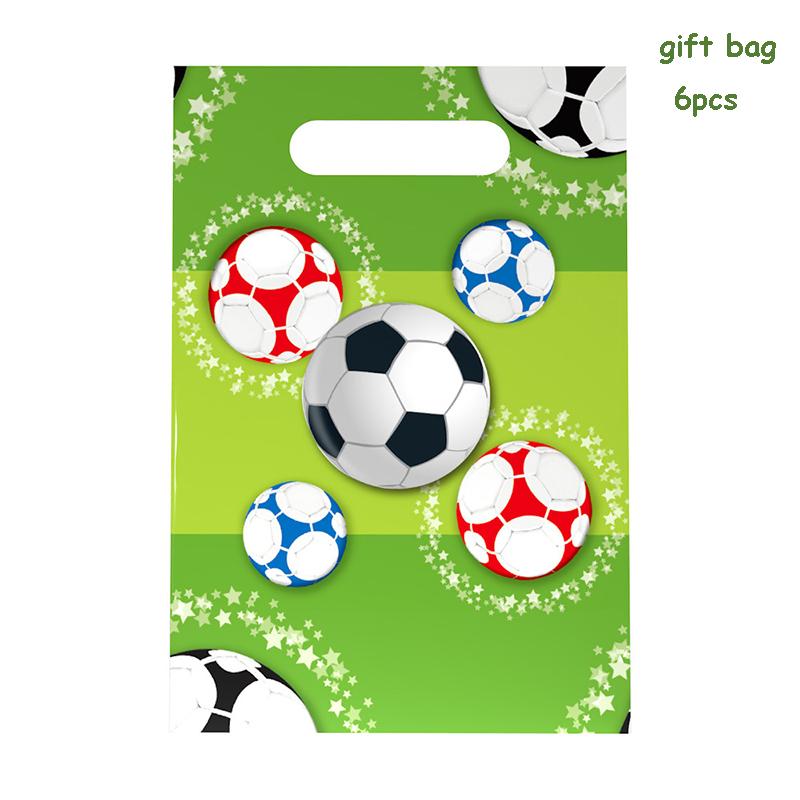 Golden World Football Soccer Kids Birthday Party Decoration Plates Straw Bunting Loot Bag Tablecloth Soccer Party Supplies