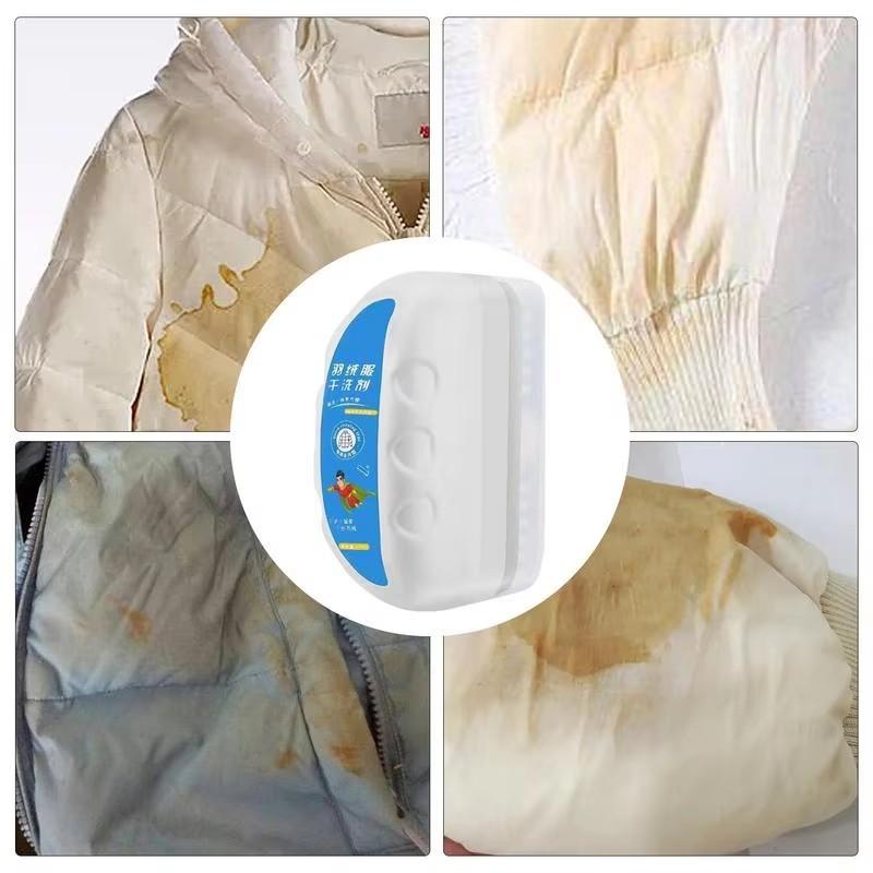 Down Jacket Dry Cleaning Brush No Water Washing Detergent Cotton Clothes Stain Remover Home Use