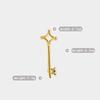 Bo Xin Yun Retro Key Brooch - Simple Personality Corsage Pin for Clothing
