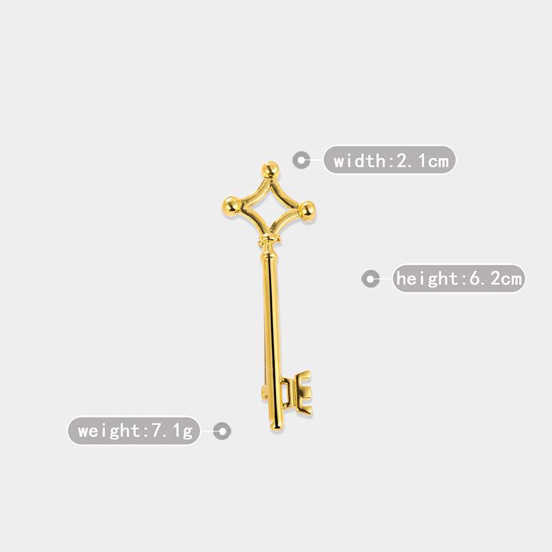 Bo Xin Yun Retro Key Brooch - Simple Personality Corsage Pin for Clothing