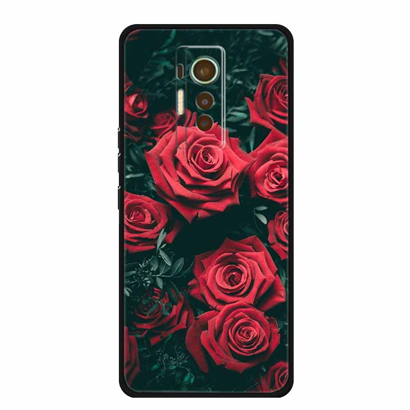 For Tecno Phantom X 2021 Case Animals TPU Silicone Soft Phone Cover Cases for PhantomX 2021 AC8 Protective Shockproof Wolf Shell