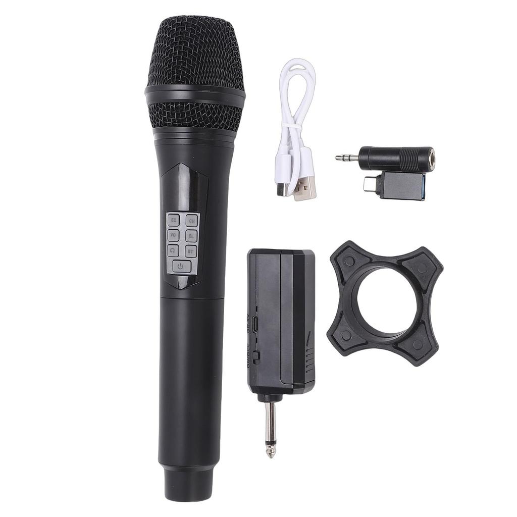Acogedor Wireless Handheld Microphone 2.4G Bluetooth Dynamic Microphone Sound Effects Voice Changer Noise Reduction 6.35mm Jack for Live Streaming