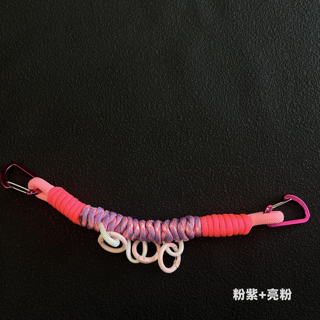 Outdoor Tactical DIY Modification Hand-woven Paracord Backpack Hanging Rope Multifunction Bag Strap Lanyard Accessories