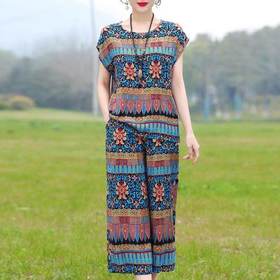 Elegante Damen-Sets für den Sommer in Übergröße, lässig, locker, zweiteilig, Hosen-Sets für Damen