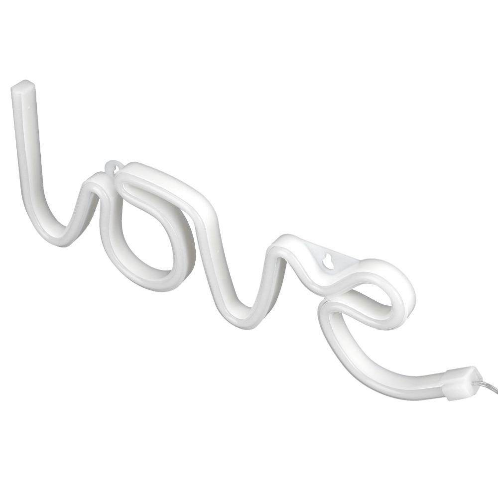 USB or Battery Powered Neon Sign Lamp Love LED Neon Sign Romantic Neon Light  Christmas Party