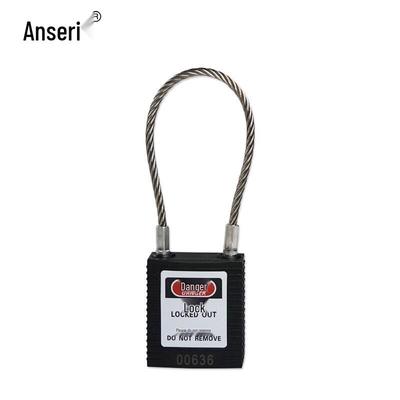 Ansellry Steel Cable Lockout Safety Padlock