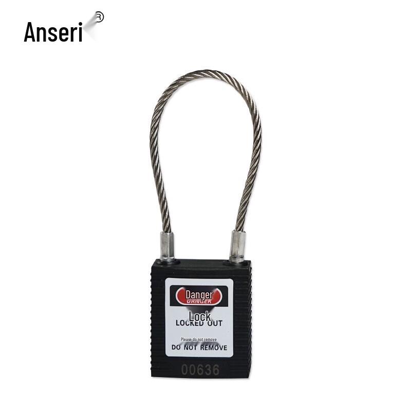Ansellry Steel Cable Lockout Safety Padlock