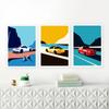 Classic 911 Cars Poster Red Yellow Green White HD Art Print Nordic Canvas Painting Modern Wall Picture Living Room Home Decor