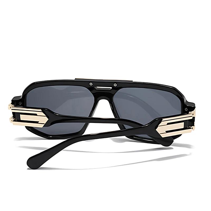 High Quality Stylish High End Designer Style Retro Trendy Travel Friendly Oversized Male Female Sun Glasses Top