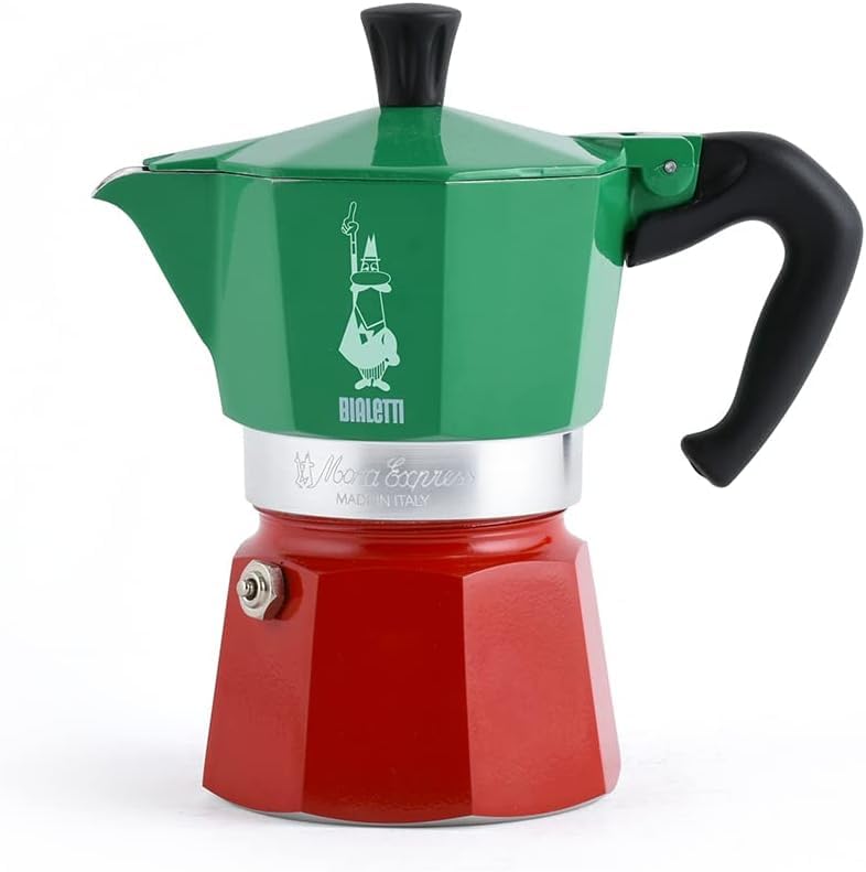 Bialetti Moka Express Italian 3-Cup Stovetop (Coffee Maker, Espresso Maker, Mocchinetta)