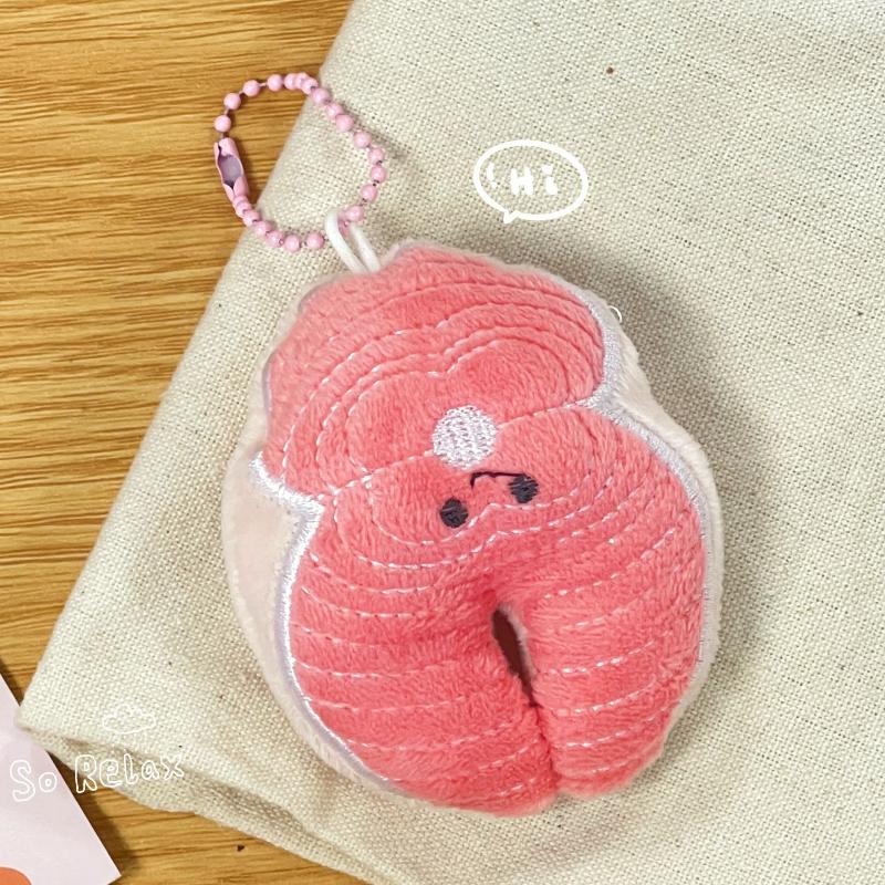 

1/2Pcs Tuna Fish Block Goose Animal Plush Keychain Kawaii Doll Pendant Cartoon Animal Key Chains Charm Backpack Pendant Ornament A5