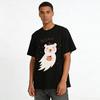 Halloween Cute Bear Ghost Costume Kids Top With Fun Pumpkin Print Wizard Hat Element Holiday Wear Pure cotton T-shirt