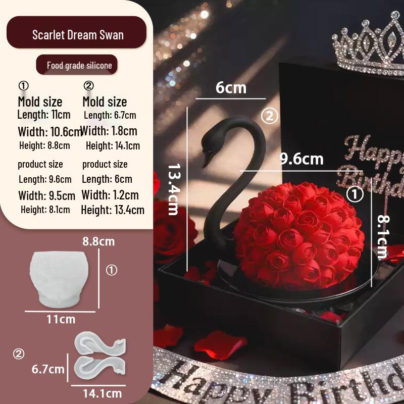 

Swan Neck Mousse Cake & Chocolate Silicone Mold