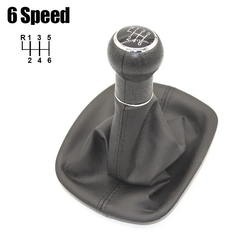 Neuer 5/6-Gang-Schaltknauf aus Leder, Gamaschen-Boot-Abdeckung für Volkswagen VW Passat B5 1998-2004, Auto-Styling-Zubehör