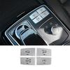 For Benz GL ML 2012-2016 Silver Aluminum Suspension Adjustment Button Stickers