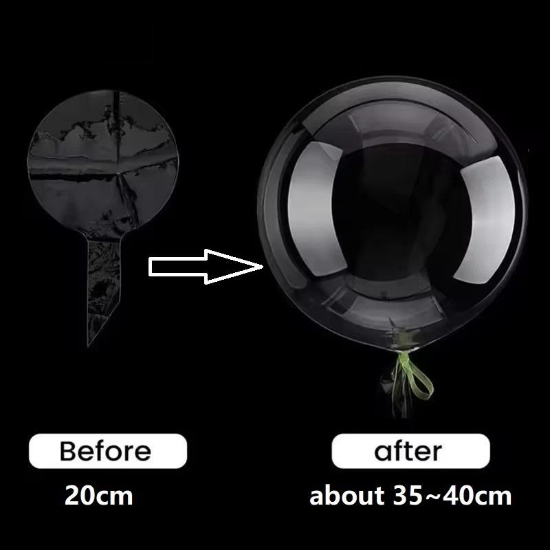 Transparent Bobo Balloons Fillable Clear Bubble Balloon for Wedding Birthday Party Decoration Air Helium Ballon