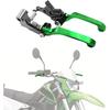 Motorrad Bremskupplungshebel Schwenkhebel Set Verstellbar CNC für KLX 300 KLX300 KLX300SM 20-24 KLX230 KLX230R KLX230SM 20-23 KLX125 10-16 KLX250