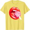 I'm A Sxcker For You Lips Lollipop Graphic Print Men's Casual Cotton T-Shirt