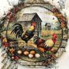Vintage Metal Sign Chicken Kitchen Garden Decor