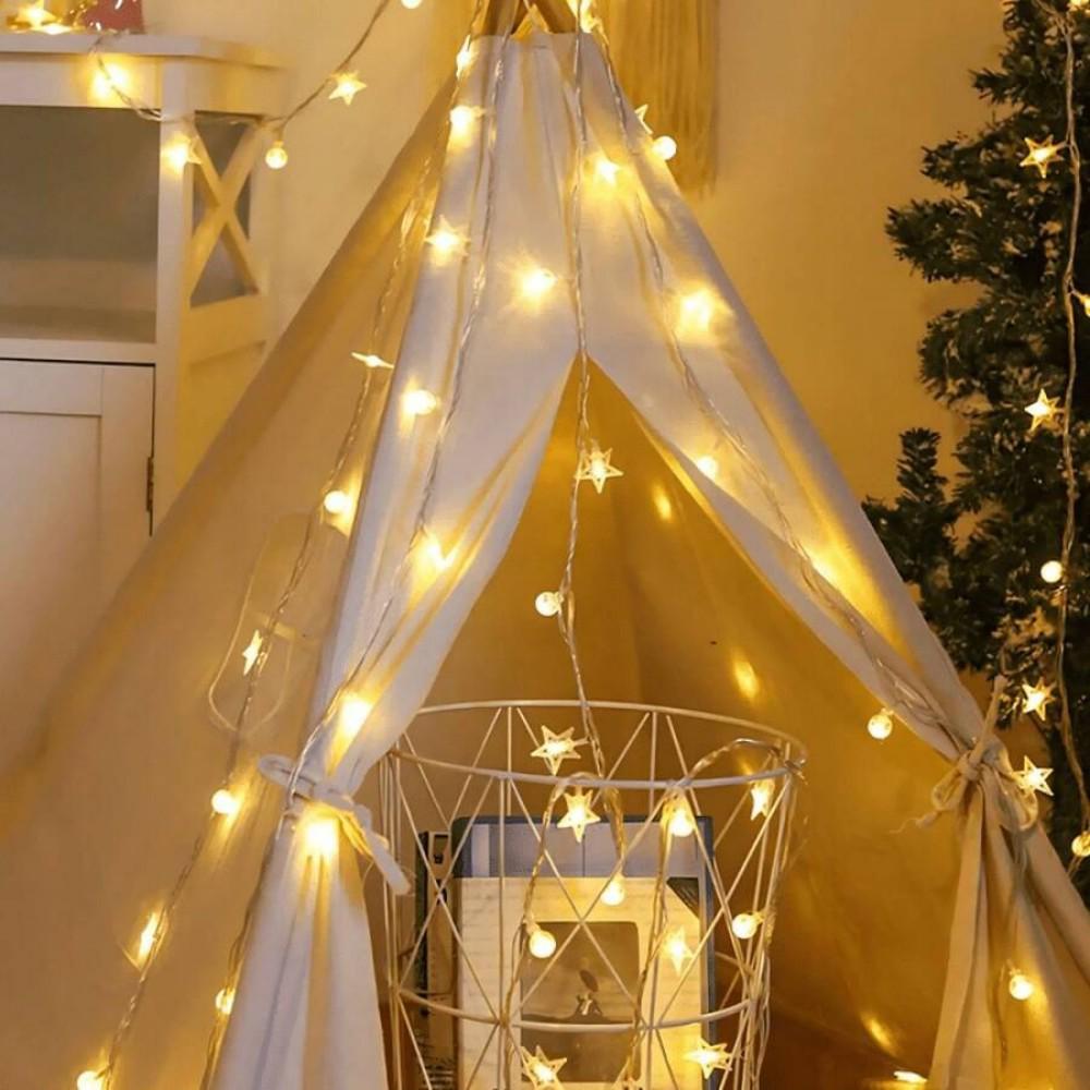 Outdoor LED Colorful Bubble String Lights for Festivals & Camping