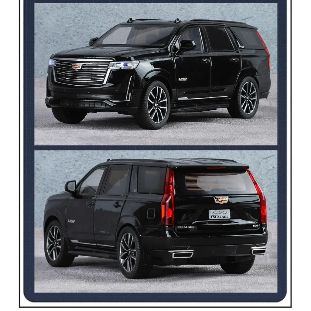 1/24 Scale Cadillac Escalade SUV Alloy Car Diecast Metal Model Collect Hobby Model Ornaments Gift for Friend Boy Display Ornament C394