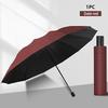 130CM Sun Umbrella Black Coating UPF50+ Manual Open Reverse Design 10 Ribs Large Size