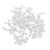 600x Silver Clasps Hook Mini Screws Jewelry Small Screw Eye Pins for DIY Craft