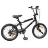 Bicicleta BMX 18 Polegadas para Crianças de 7 a 10 Anos Preta
