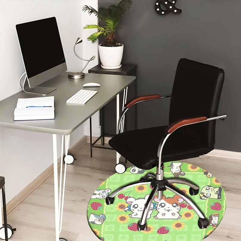 

1pc Hamster Garden Round carpet, Made of Polyester,Perfect for Decorating Office Chairs, Living Rooms,fplt232 80cm by 80cm