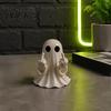 Spooky Cute Home Decor Halloween Ghost Figurine, Funny Middle Finger Statue, Table Decorations, Cartoon Modern Resin Holiday Desktop Ornament