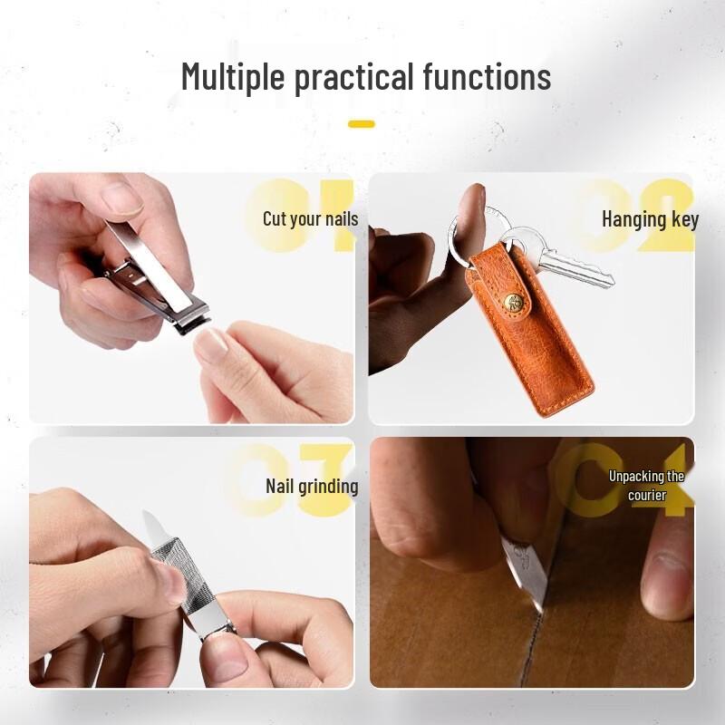 STONE Foldable Stainless Steel Nail Clipper