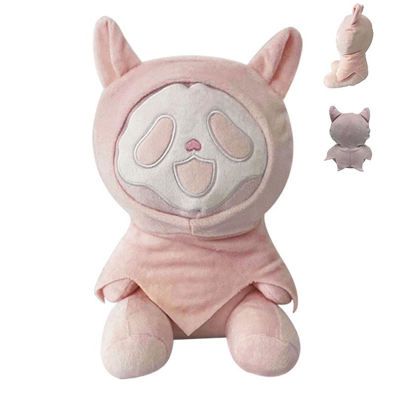 Ghostcat Face Qc Hell Death Plush Toy Halloween Night Light Doll