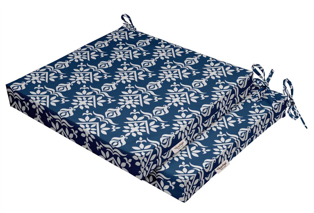 Vargottam Bedruckte Indoor Outdoor Stuhlkissen Rutschfest Esszimmerstuhl Kissen Quadratisch Geformt Esszimmerstuhl Kissen Mit Bindebändern