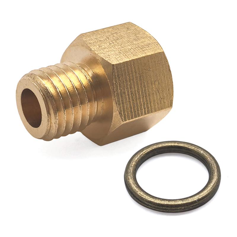 Brass M12x1.5 External Thread Coupling with 1/8 NPT Internal Thread for Oil Pipe Adapter Connection Fuel System Fittings7