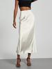 WB Silk Satin Midi Skirt
