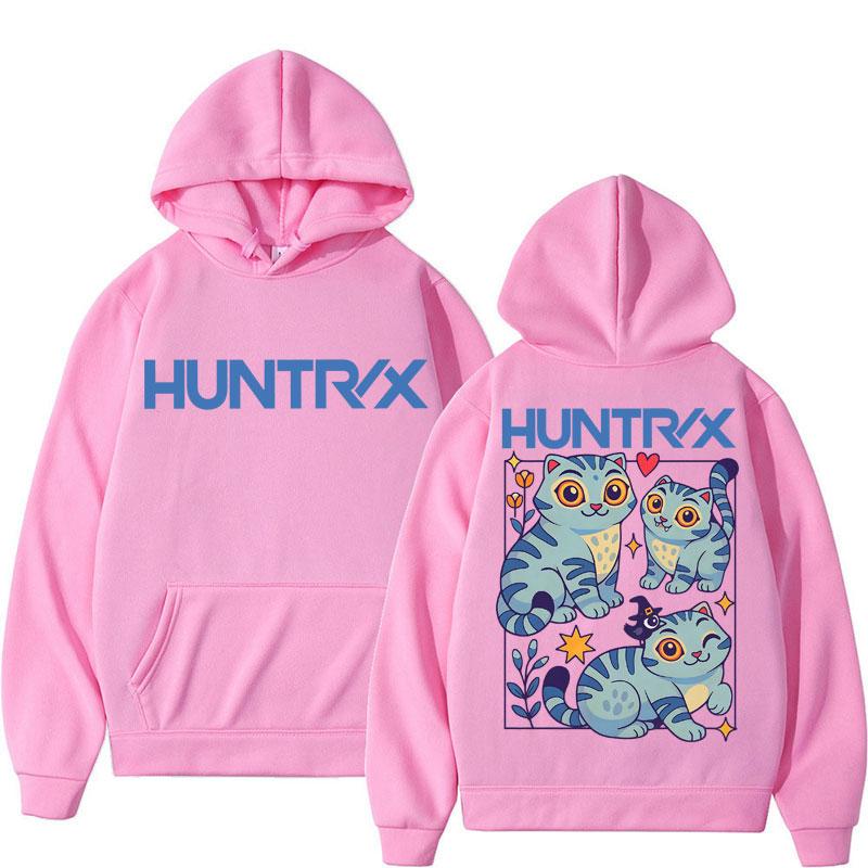 

K-pop Охотники на демонов Толстовка с принтом глупого тигра Милая мультяшная графическая толстовка Мужская Женская Осень Зима Флис Уличная одежда 2XL